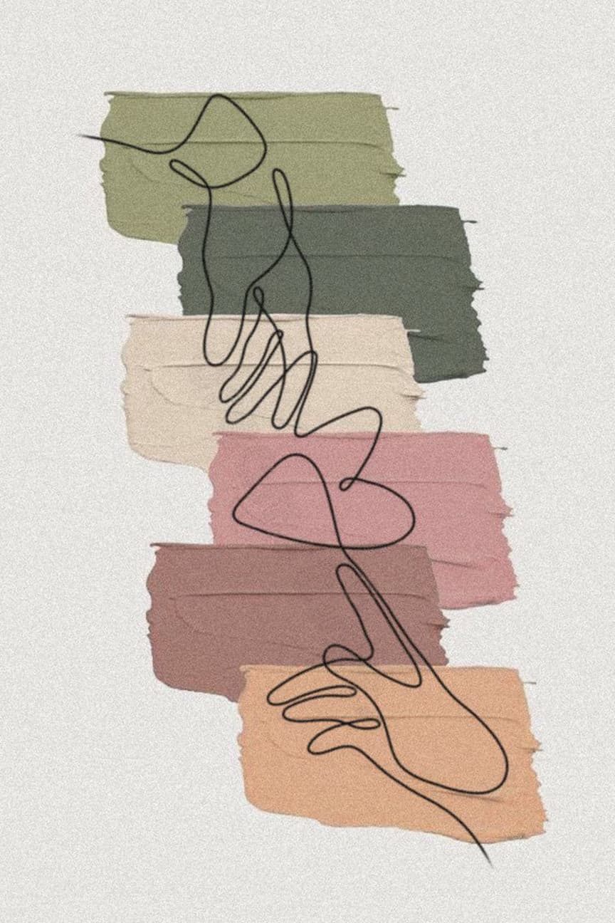 Abstract Line Art Hands – Modern Minimal Wall Art
