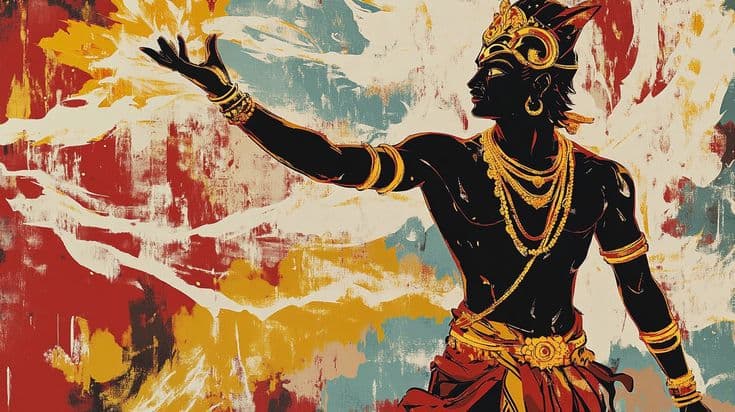 Divine Gesture of the Cosmic Warrior